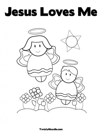 Free Inspired: coloring pages jesus loves me
