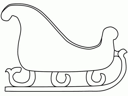 sleigh Colouring Pages