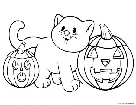 halloween pictures to color and print | Coloring Picture HD For 