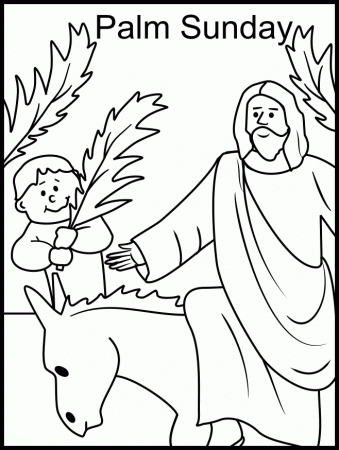 Palm Sunday Coloring page | Lent