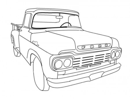 old truck online coloring pages : Printable Coloring Sheet ~ Anbu 