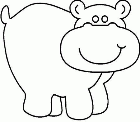 Hippo | Free Printable Coloring Pages – Coloringpagesfun.
