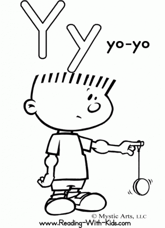 Coloring page Of Letter Y | Coloring Pages