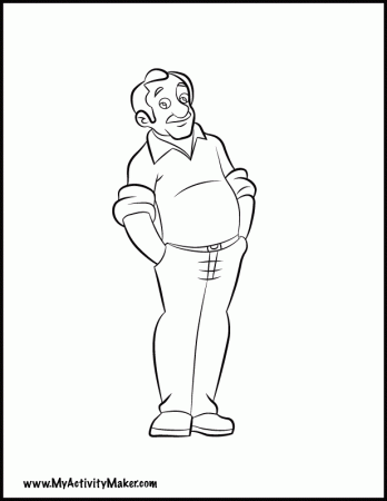 Coloring Pages: People | My Activity Maker