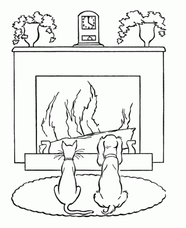 things to do in winter Colouring Pages
