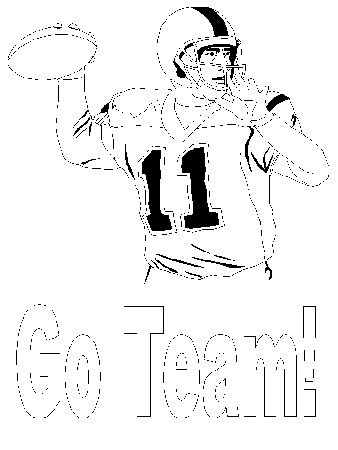 Football Player Coloring Pages 188 | Free Printable Coloring Pages