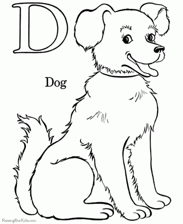 Dog Coloring Pages Cute | Free Printable Coloring Pages