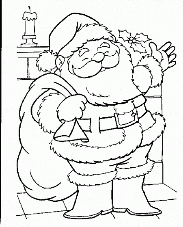 santa claus coloring pages for kids | Coloring Picture HD For Kids 