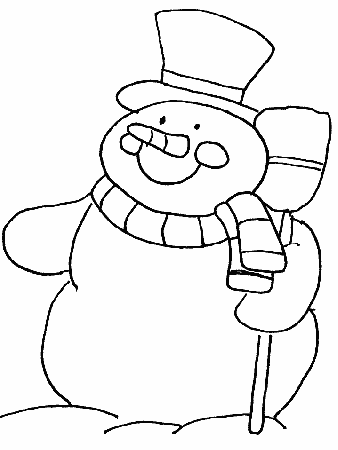 cute snowman Colouring Pages