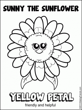 daisy girl scout petals Colouring Pages