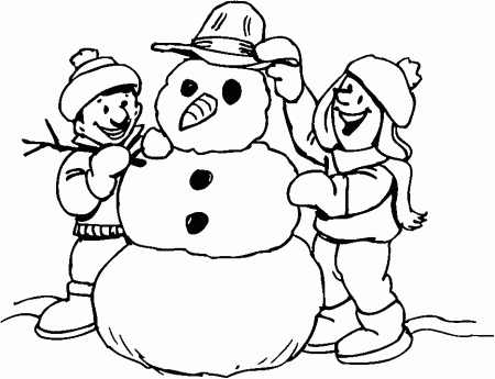 Snowman Coloring Pages Printable - Coloring For KidsColoring For Kids