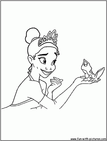 Princess Tiana Color Pages 101847 Printable Disney Princess 