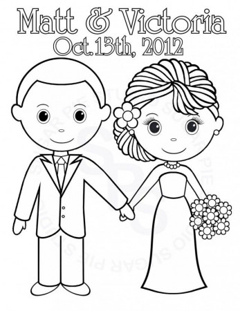 Showing Pic Gallery For Gt Wedding Activity Coloring Pages 108228 
