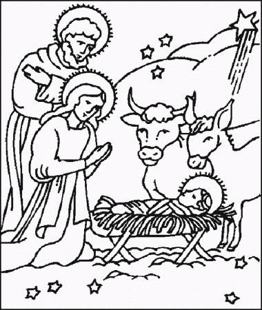 Bible Christmas Story Coloring Pages 5 | Free Printable Coloring 