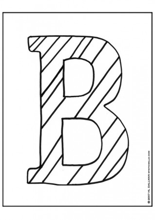 Coloring page Letter B - img 9251.
