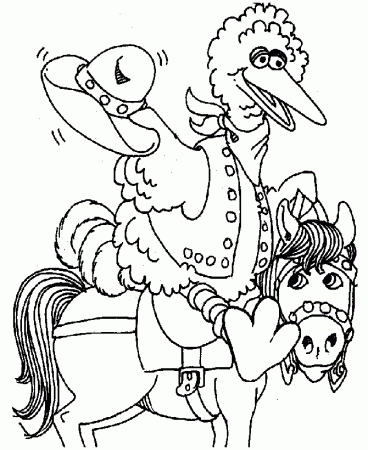 Sesame Street - Big Bird coloring pages