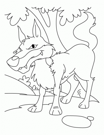 Wolf in jungle coloring pages | Download Free Wolf in jungle 