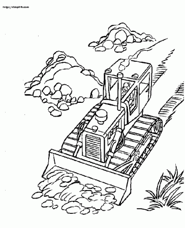 Bulldozer 3 Construction Coloring Pages