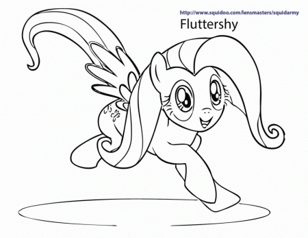 Fluttershy My Little Pony Friendship Is Magic Coloring Pages X 