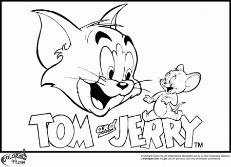 Easy Tom And Jerry Coloring Pages For Kids | Laptopezine.