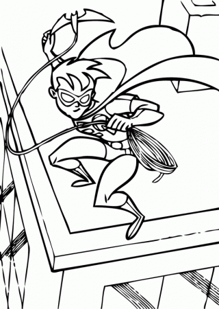 BATMAN coloring pages - Superheroes: Batman, Robin and Batgirl
