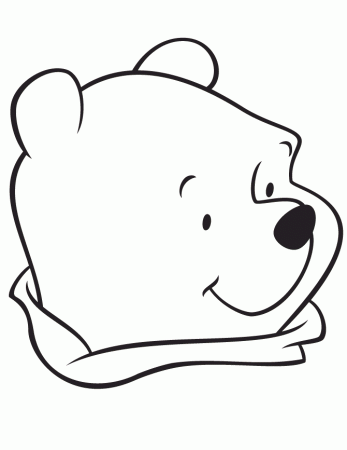 Easy Winnie The Pooh Bear Coloring Page | Free Printable Coloring 