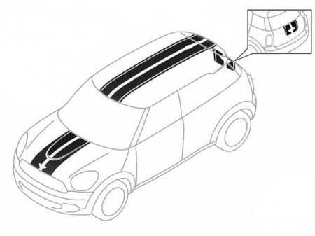 Mini Body Sport Ray Stripes Various - R61 Cooper &