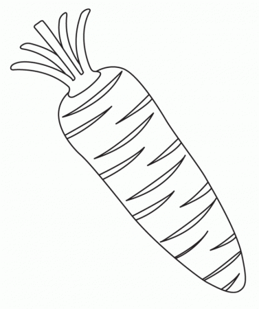 Carrots Vegetable Healthy Food Coloring Pages - Fruit Coloring 