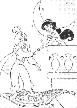 Aladdin Characters Coloring Pages | Printable Coloring Pages