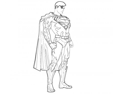 6 Superman Coloring Page