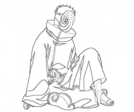 Naruto Coloring Pages – Tobi Character | coloring pages