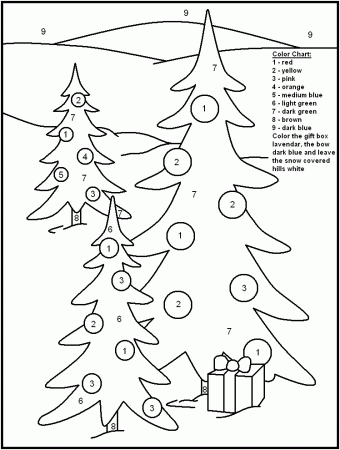 Holiday Color By Number | Other | Kids Coloring Pages Printable