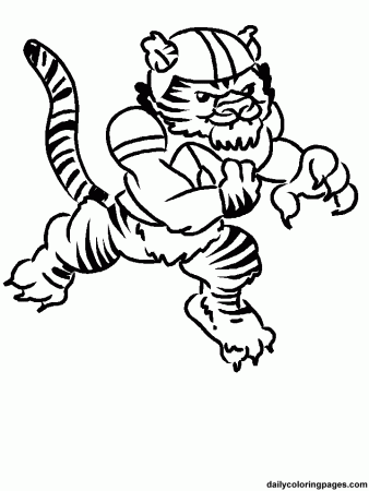 LSU Tigers Coloring Pages