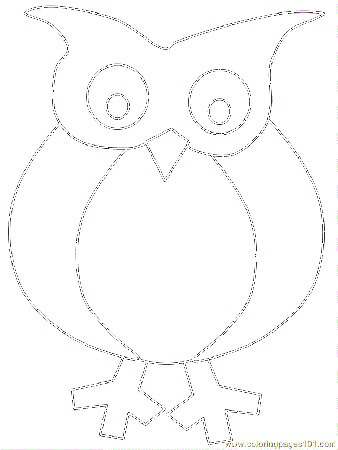 Coloring Pages Owl Coloring 03 (Birds > Owl) - free printable 