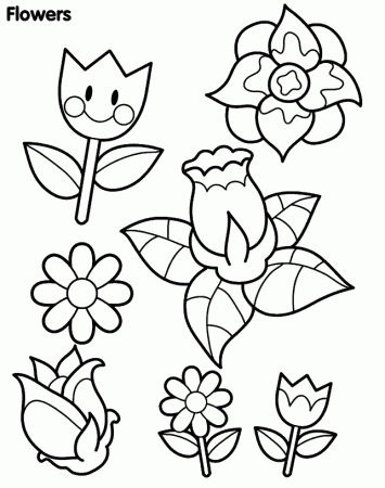 Different Flowers Coloring Pages Sheets | Coloring