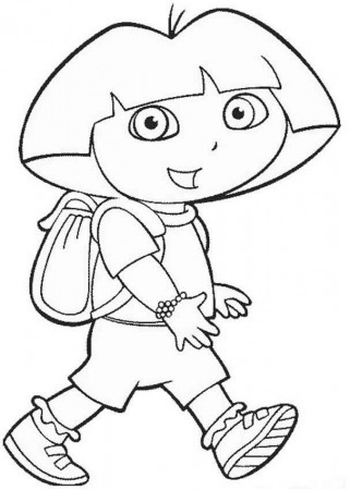 Dora the Explorer Coloring Pages (10) - Coloring Kids