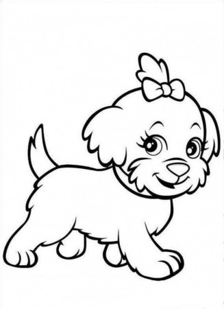 Cute Puppy Coloring Pages To Print | 99coloring.com