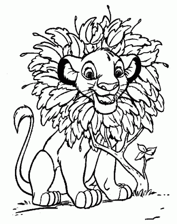 Coloring Page... Re Leone - Lion King Page 2