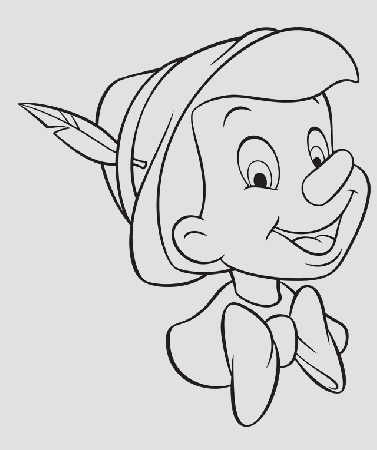 Face Of Pinocchio Coloring Pages - Pinocchio Coloring Pages : Free 