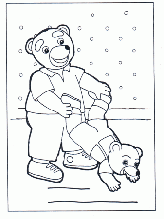 Paddington bear coloring pages - Paddington bear