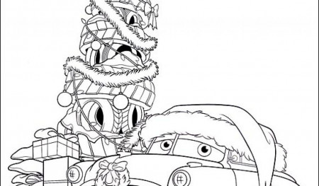 Latest Cars Christmas Coloring Pages Ideas | Printable Coloring Pages
