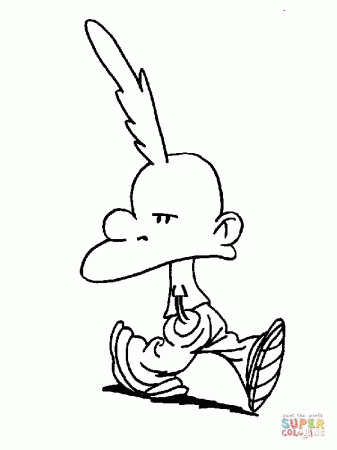 Upset Titeuf coloring page | Free Printable Coloring Pages
