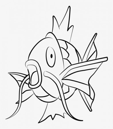 Lineart By Rinkeii On Clip Art Free Stock - Pokemon Magikarp Coloring Pages  - 774x1032 PNG Download - PNGkit