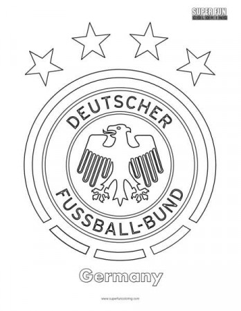 Germany Football Coloring Page - Super Fun Coloring