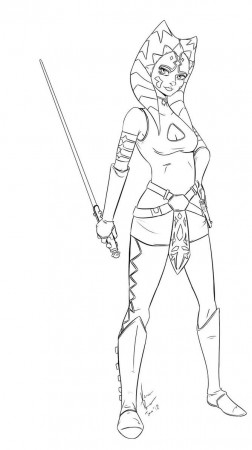 black and white coloring pages star wars ahsoka - Google Search | Star wars coloring  book, Star wars drawings, Star wars artwork