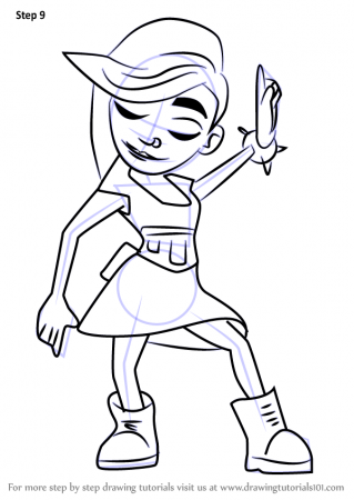 Learn How to Draw Lucy from Subway Surfers (Subway Surfers) Step by Step :  Drawing Tutorials
