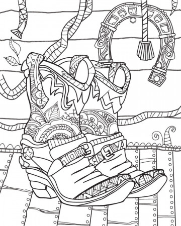 Cowgirl Boots + Booties | Adult Coloring Book | CN+J