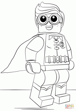 Lego Robin coloring page | Free Printable Coloring Pages