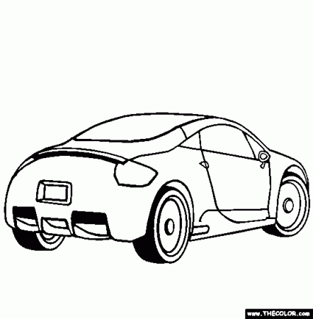 Cars Online Coloring Pages