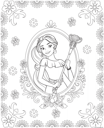 Elena Of Avalor Colouring Page Coloring Pages Printable